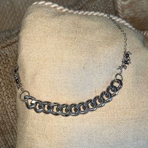 Banana Republic silver chains and beads necklace